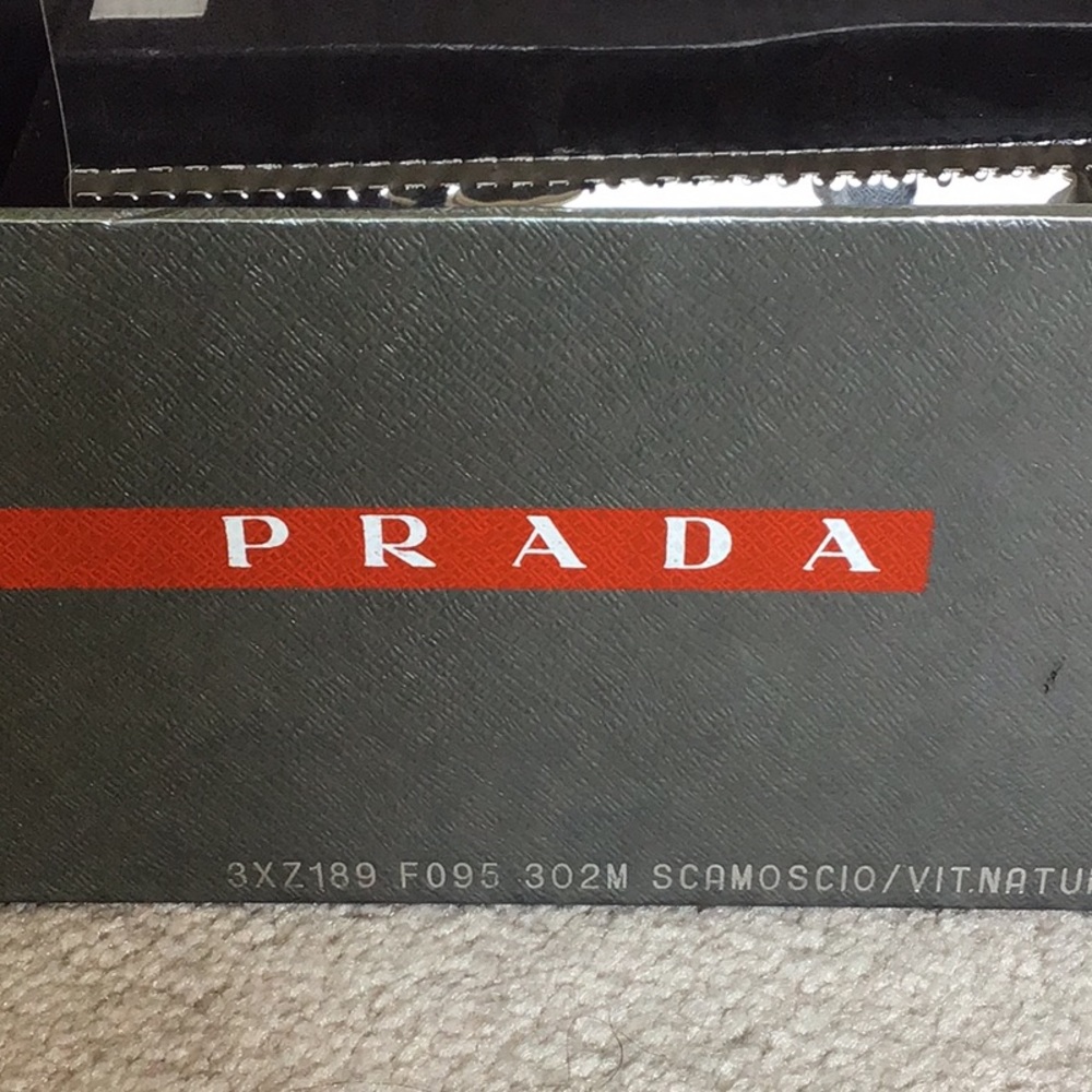 Prada  Peonia Suede Platform Wedge Open Sandals Authentic. - Picture 8 of 10